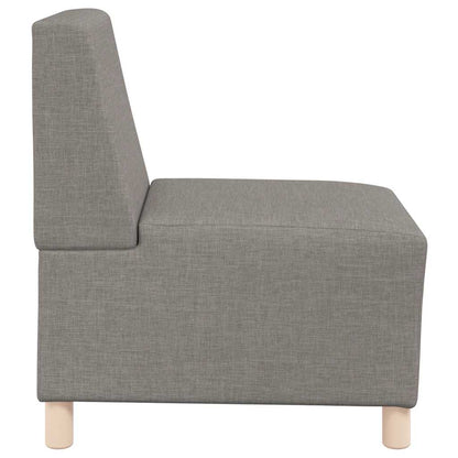 Modulares Sofa ohne Armlehnen Beige 55 cm Stoff