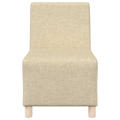 Modulares Sofa ohne Armlehnen Creme 55 cm Stoff
