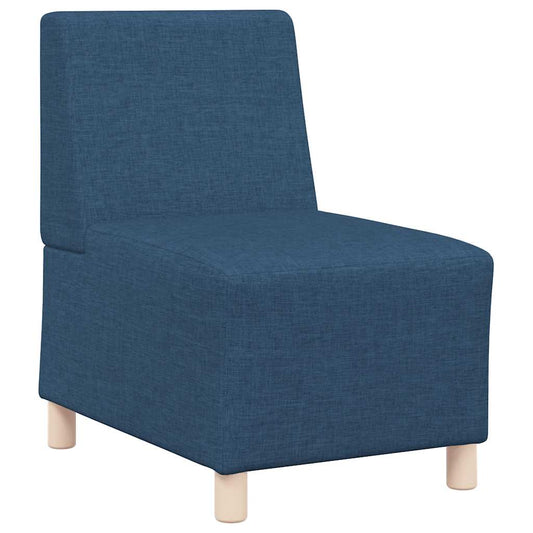 Modulares Sofa ohne Armlehnen Blau 55 cm Stoff