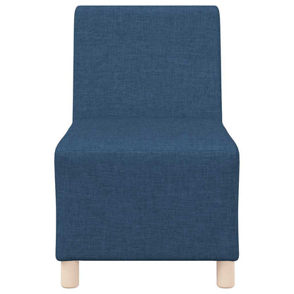 Modulares Sofa ohne Armlehnen Blau 55 cm Stoff