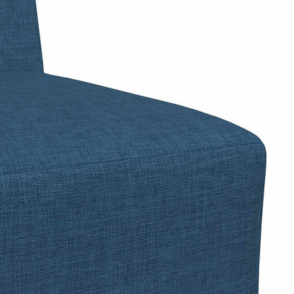 Modulares Sofa ohne Armlehnen Blau 55 cm Stoff