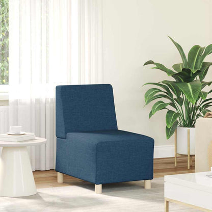 Modulares Sofa ohne Armlehnen Blau 55 cm Stoff