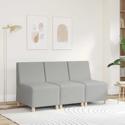 Modulares Sofa ohne Armlehnen Himmelgrau 55 cm Stoff