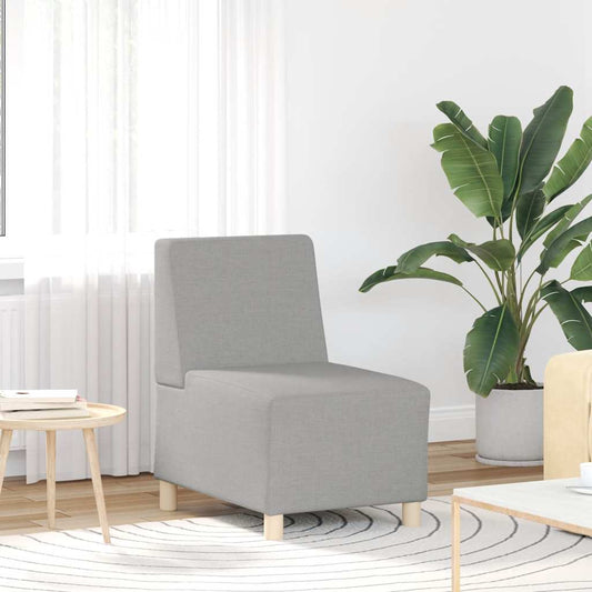 Modulares Sofa ohne Armlehnen Himmelgrau 55 cm Stoff