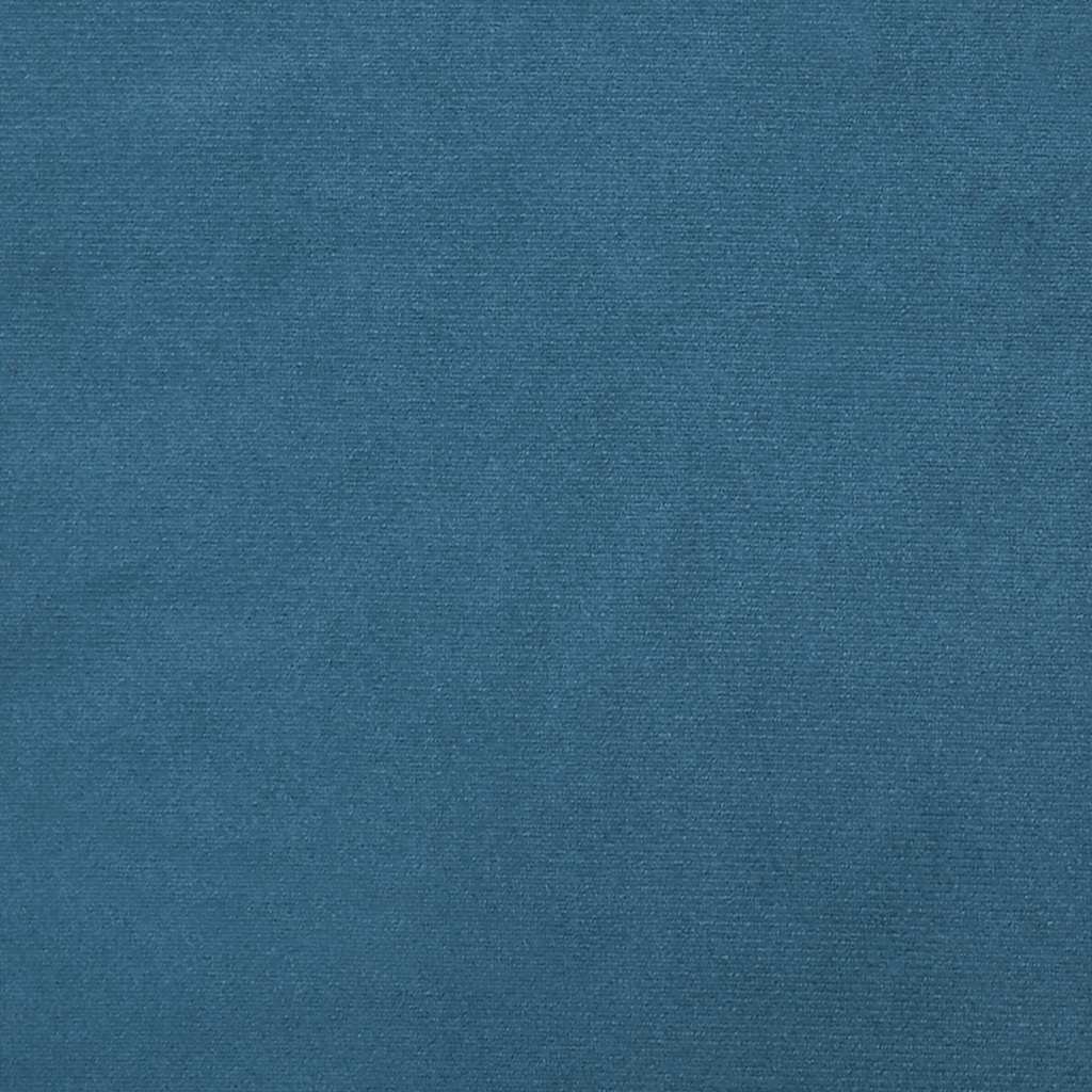 Modulares Sofa ohne Armlehnen Blau 55 cm Samt