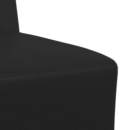 Sofa-Stuhl ohne Armlehnen Schwarz 55 cm Kunstleder