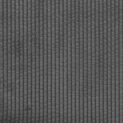 Sofa-Stuhl ohne Armlehnen Dunkelgrau 55 cm Cordstoff