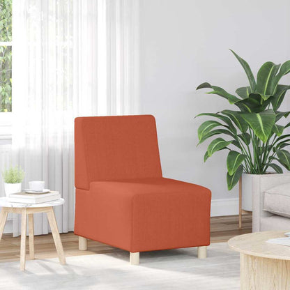 Sofa-Stuhl ohne Armlehnen Rot Orange 55 cm Cordstoff
