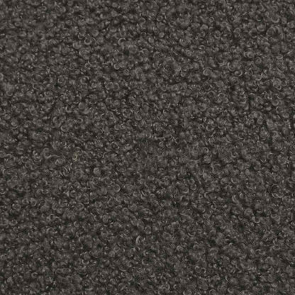 Modulares Sofa ohne Armlehnen Dunkelgrau 55 cm Gelockter Wollstoff