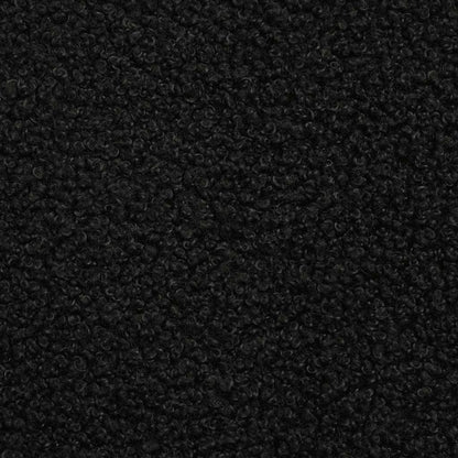 Modulares Sofa ohne Armlehnen Schwarz 55 cm Gelockter Wollstoff
