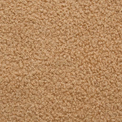 Modulares Sofa ohne Armlehnen Beige 55 cm Gelockter Wollstoff