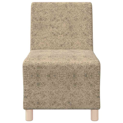 Sofa-Stuhl ohne Armlehnen Hellgrau 55 cm Wildleder-Optik