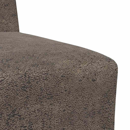Modulares Sofa ohne Armlehnen Dunkelgrau 55 cm Wildlederimitat