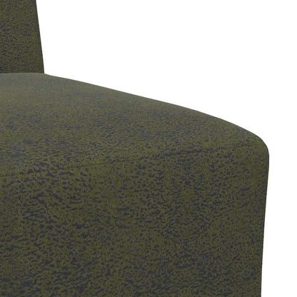 Sofa-Stuhl ohne Armlehnen Armeegrün 55 cm Wildleder-Optik