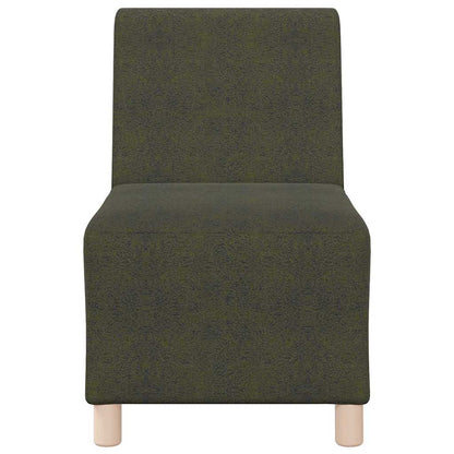 Sofa-Stuhl ohne Armlehnen Armeegrün 55 cm Wildleder-Optik