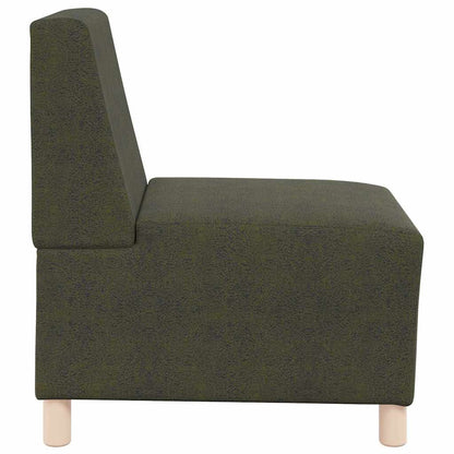 Sofa-Stuhl ohne Armlehnen Armeegrün 55 cm Wildleder-Optik