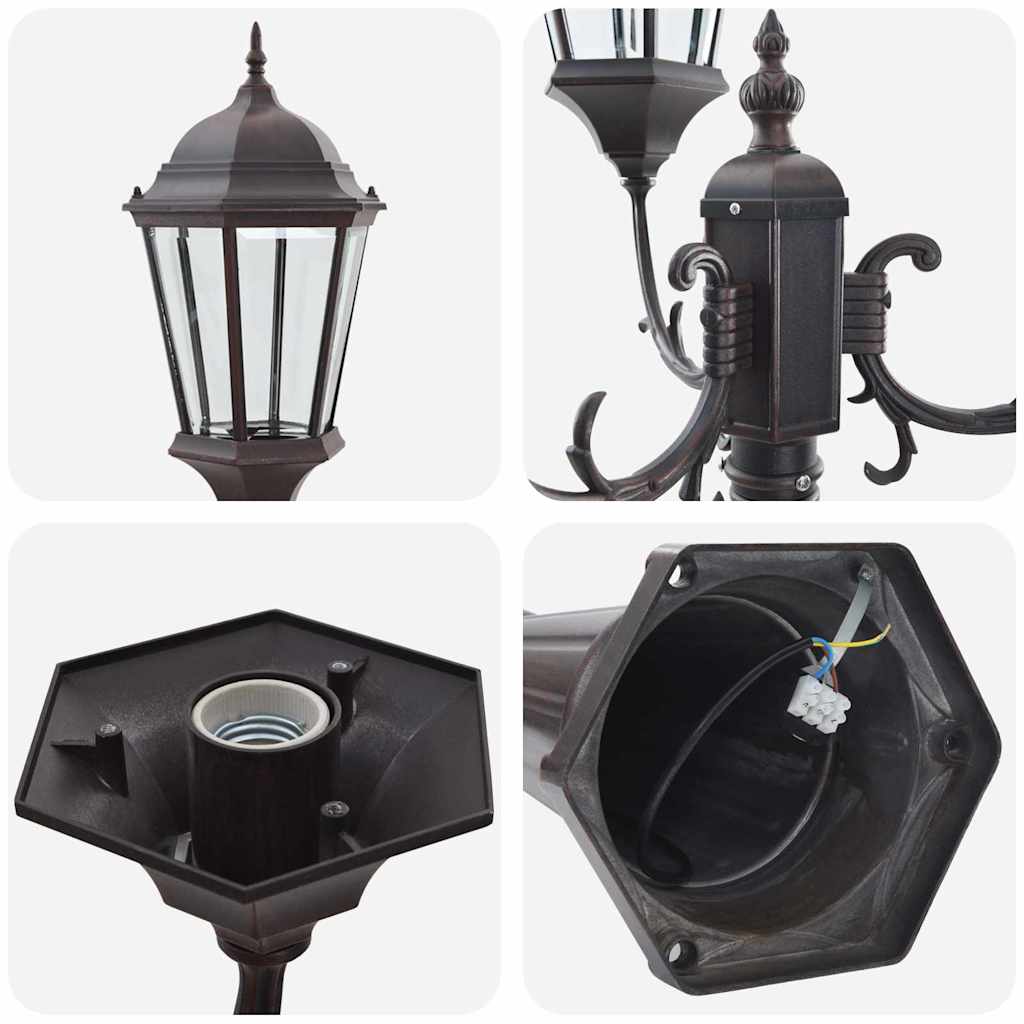 Gartenlicht Bronze 235 cm Aluminium