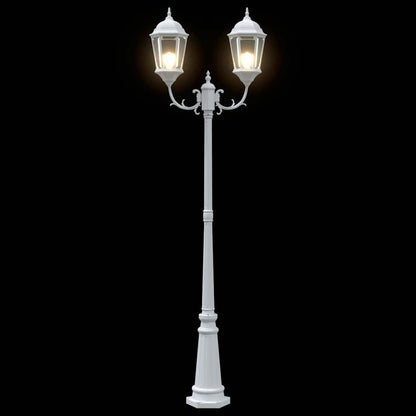 Gartenlicht Weiß 235 cm Aluminium