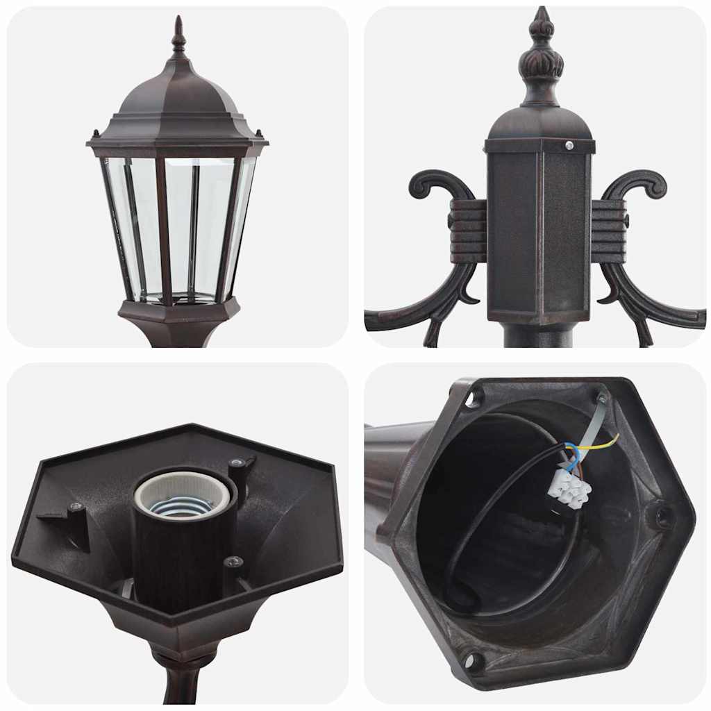 Gartenlicht Bronze 235 cm Aluminium