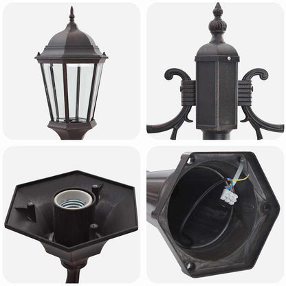 Gartenlicht Bronze 235 cm Aluminium