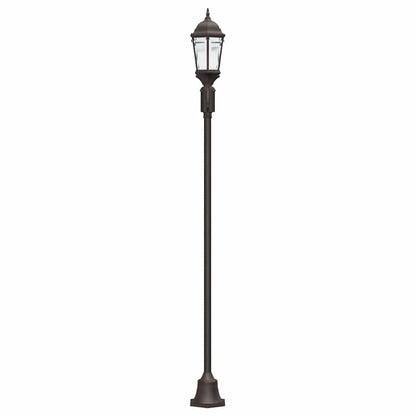 Gartenlichtmast Bronze Aluminium und Glas