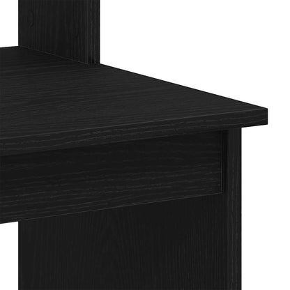 Schreibtisch mit Regalen Schwarz Eichen-Optik 102x45x148 cm
