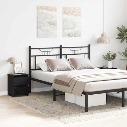 Nachttisch 2 pcs Schwarz Eichen-Optik 30 x 30 x 40 cm