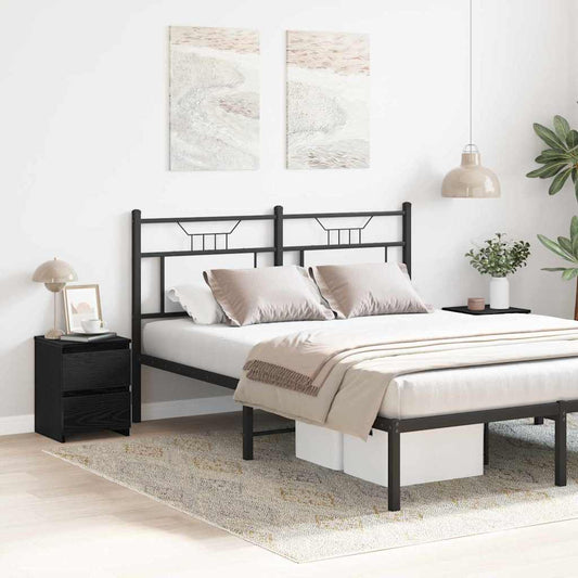 Nachttisch 2 pcs Schwarz Eichen-Optik 30 x 30 x 40 cm