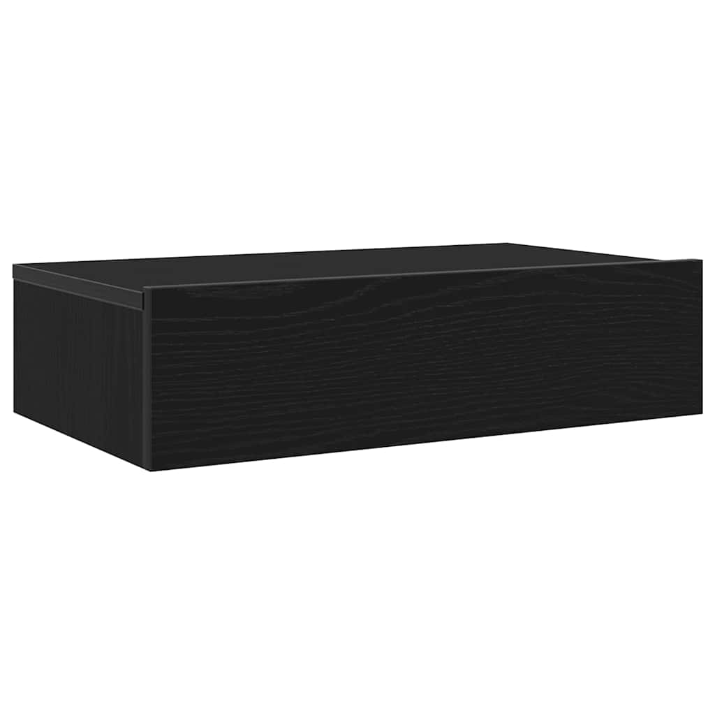 TV-Schrank mit LED-Leuchten Schwarze Eiche 60 x 35 x 15,5 cm