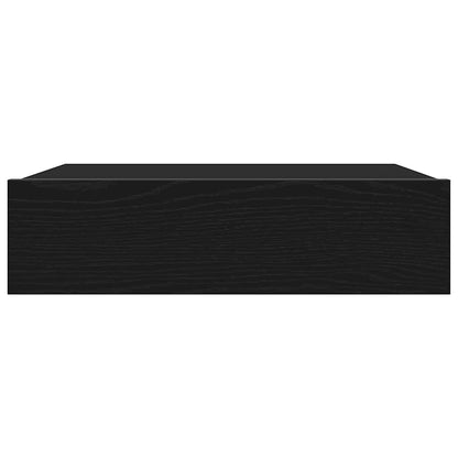 TV-Schrank mit LED-Leuchten Schwarze Eiche 60 x 35 x 15,5 cm