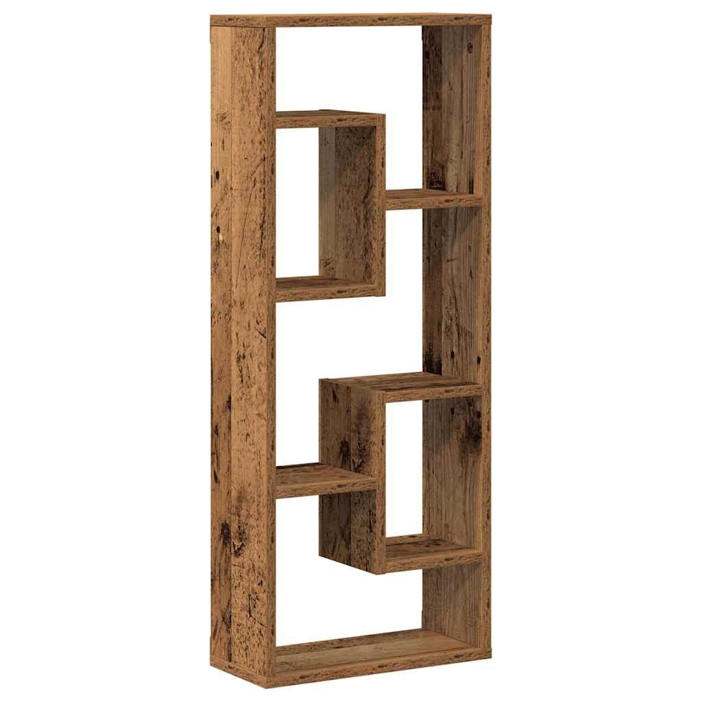 Wandregal Altholz-Optik 36x16x90 cm Holzwerkstoff