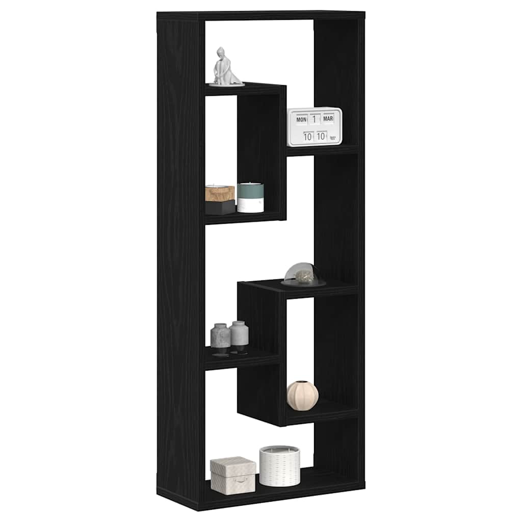 Wandregal Schwarze Eiche 36 x 16 x 90 cm Holzwerkstoff