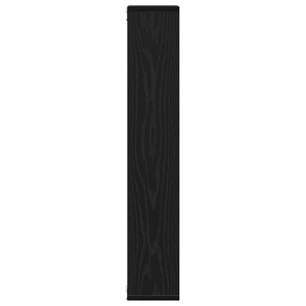 Wandregal Schwarze Eiche 36 x 16 x 90 cm Holzwerkstoff