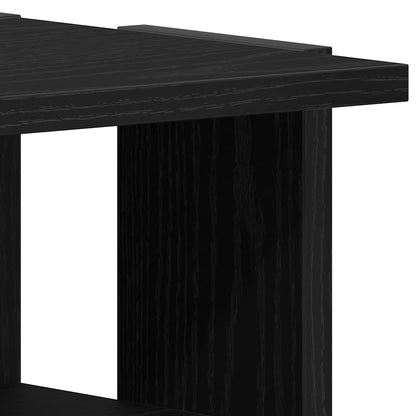 Schuhschrank Schwarz Eichen-Optik 25x27x102 cm Holzwerkstoff