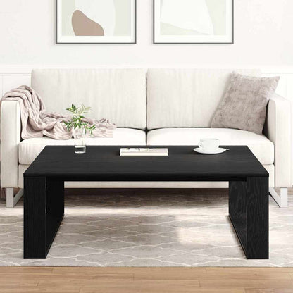 Couchtisch Schwarz Eichen-Optik 100 x 100 x 35 cm Holzwerkstoff