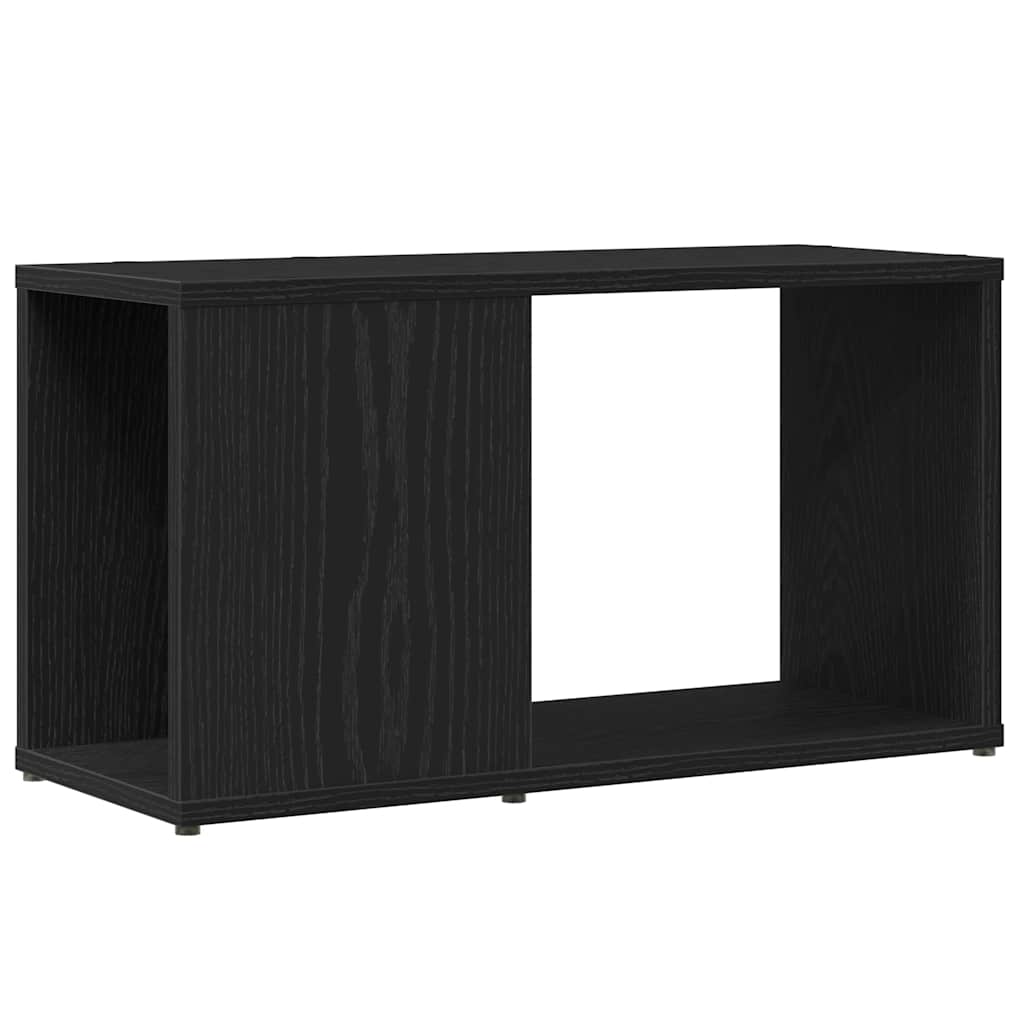 TV-Schrank Schwarz Eichen-Optik 60x24x32 cm Holzwerkstoff