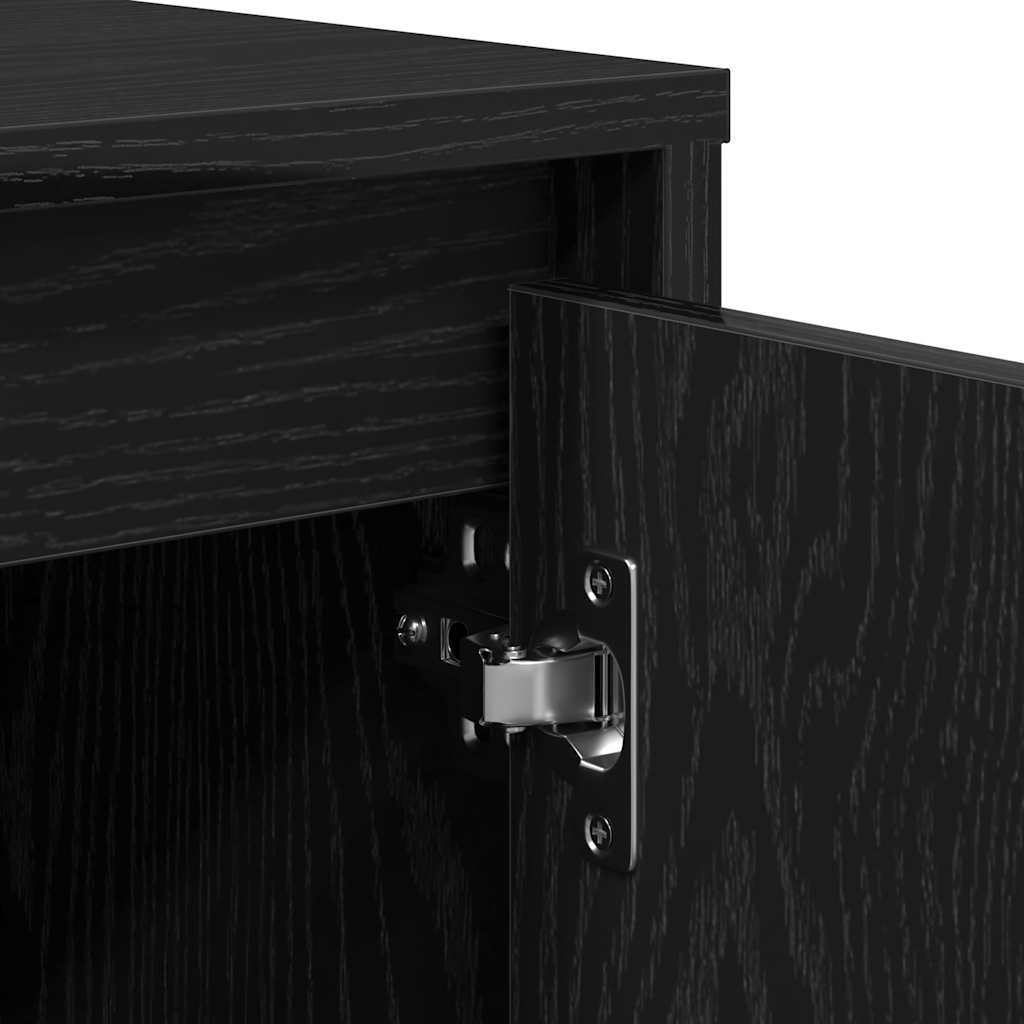 Sideboard Schwarze Eiche 70 x 41 x 75 cm Holzwerkstoff