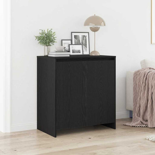 Sideboard Schwarze Eiche 70 x 41 x 75 cm Holzwerkstoff