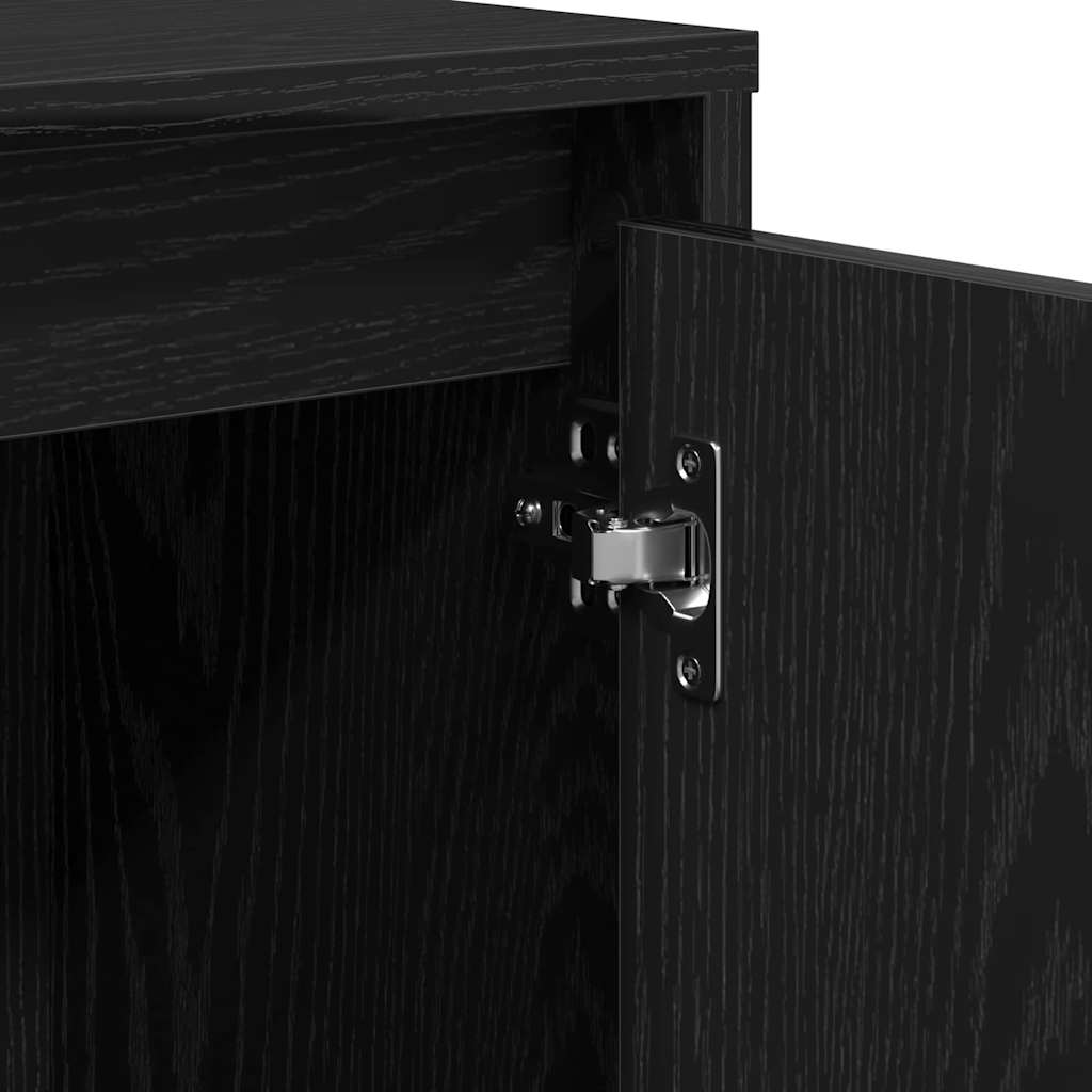 Sideboard Schwarz 102 x 33 x 75 cm Holzwerkstoff