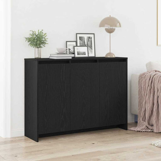 Sideboard Schwarz 102 x 33 x 75 cm Holzwerkstoff