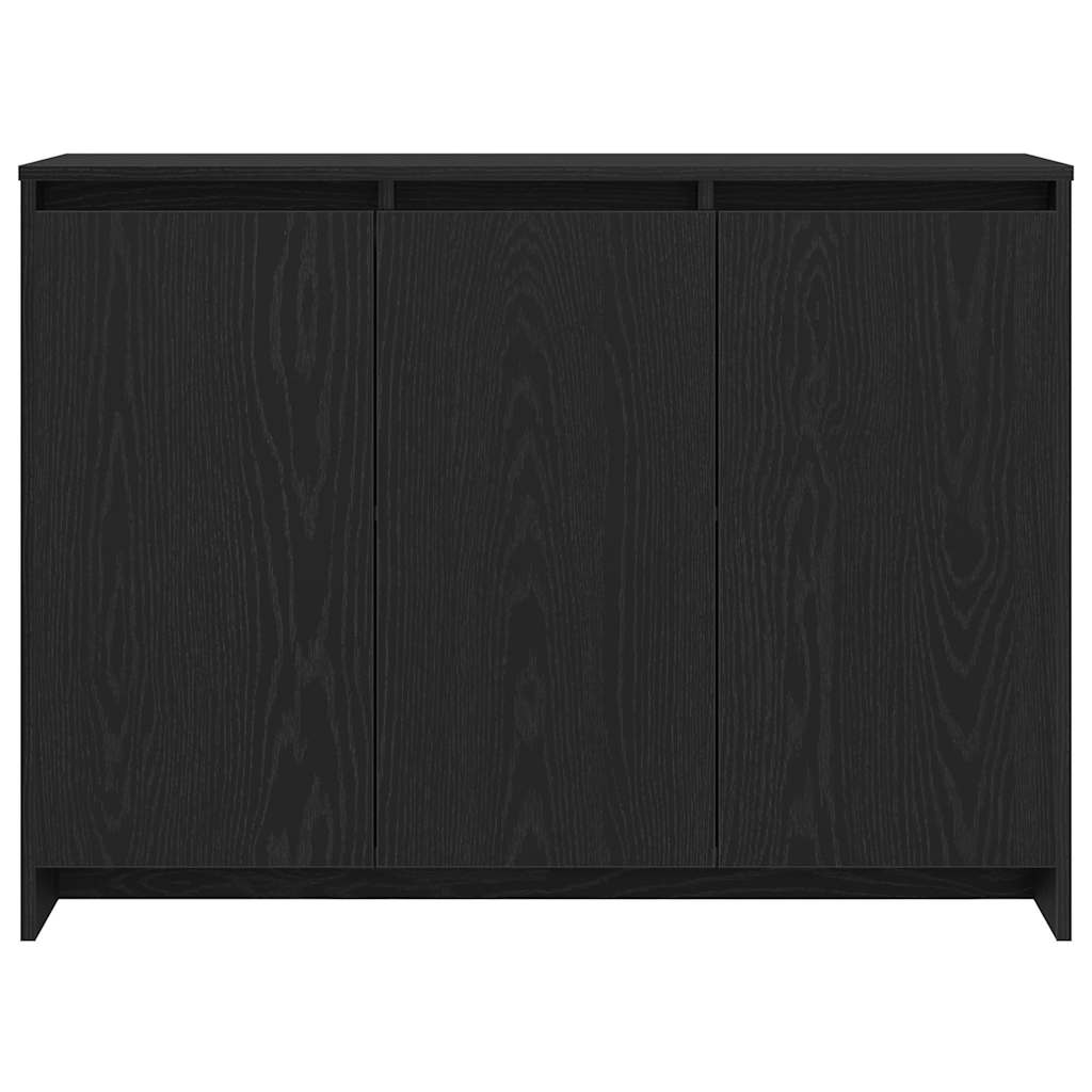 Sideboard Schwarz 102 x 33 x 75 cm Holzwerkstoff