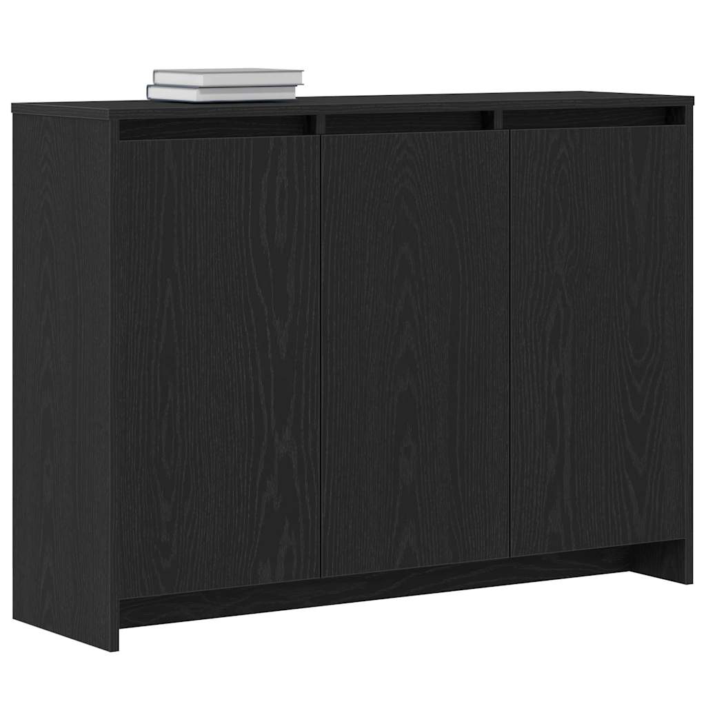 Sideboard Schwarz 102 x 33 x 75 cm Holzwerkstoff