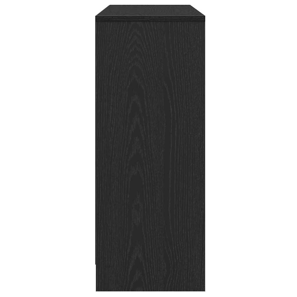 Sideboard Schwarz 102 x 33 x 75 cm Holzwerkstoff