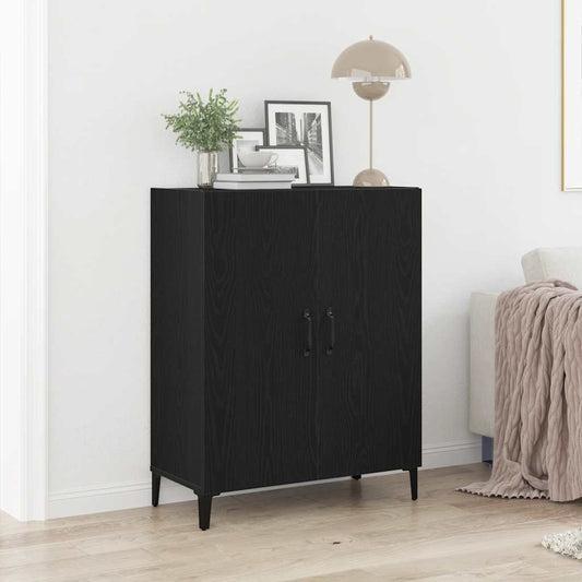 Sideboard Schwarz Eichen-Optik 69,5x34x90 cm Holzwerkstoff