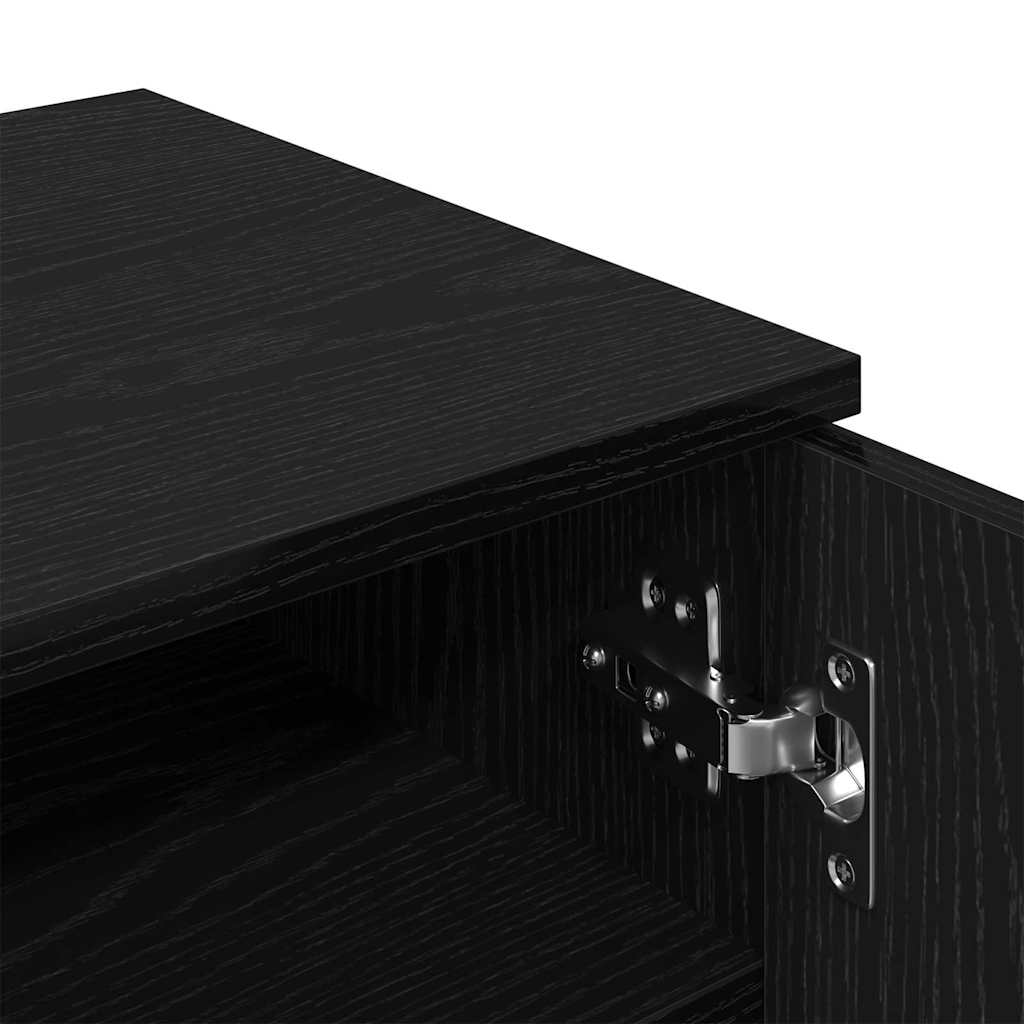 Schuhschrank Schwarze Eiche 29.5 x 35 x 101 cm Holzwerkstoff