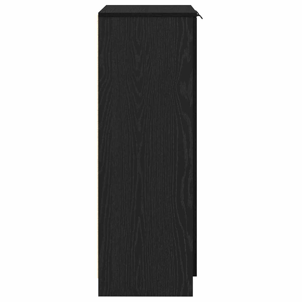 Schuhschrank Schwarze Eiche 59 x 35 x 100 cm Holzwerkstoff
