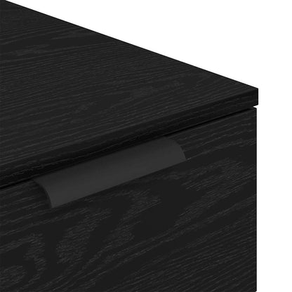 Schreibtischschrank Schwarz Eichen-Optik 33 x 50 x 75 cm