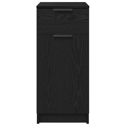 Schreibtischschrank Schwarz Eichen-Optik 33 x 50 x 75 cm