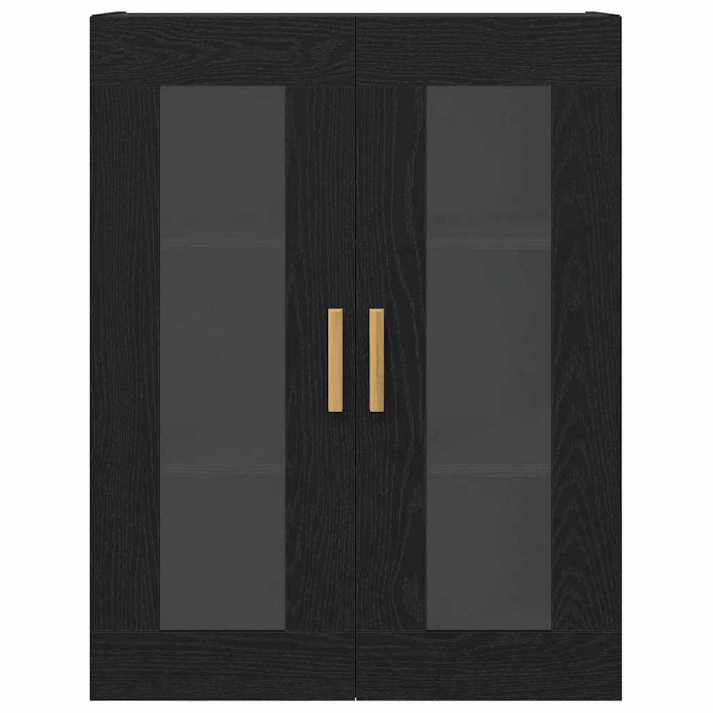 Wandschrank Schwarz Holz