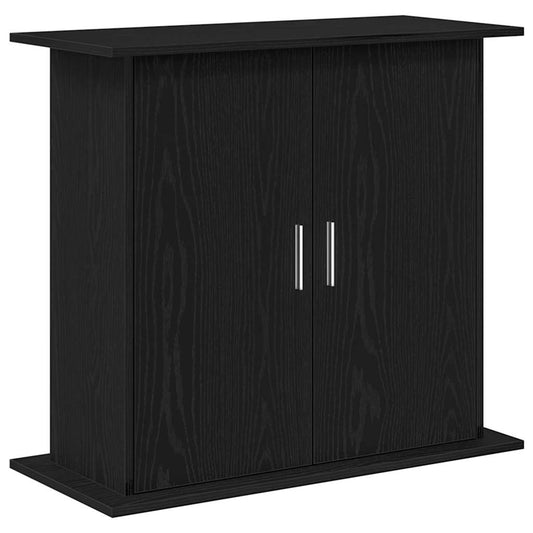 Aquariumständer Schwarz Eichen-Optik 81x36x73 cm Holzwerkstoff